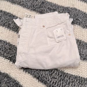 Free People NWT white wide legged jeans